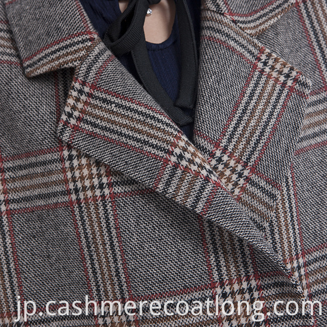Cashmere coat collar